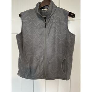Woolrich Women's Aztec Tribal Vest Medium Gray